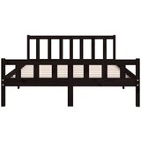  Za krevet od masivnog drva crni 120 x 200 cm | shoptok.hr