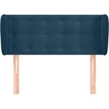  Uzglavlje s ušima tamnoplavo 83x23x78/88 cm baršunasto | shoptok.hr
