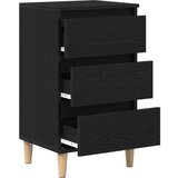  Nočna omarica Črna Oreh 40x35x70 cm Inženirski les | Shoptok.si