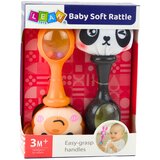  Senzorni set zvečki sa mekanom glavom majmuna i pande 2u1 | Shoptok.si