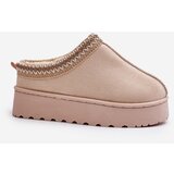 Boto Women's snow boots on a platform insulated with fur light beige Remenia | Eponuda.ba