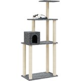  Penjalica za mačke sa stupovima za grebanje tamnosiva 147 cm | shoptok.hr