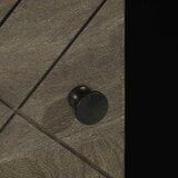  Stolić za kavu crni 100 x 54 x 40 cm od masivnog drva manga Crna | Shoptok.si