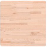  Zidna polica za umivaonik od čelika i masivne bukovine Smeđa 50 x 50 x 2.5 cm | shoptok.hr