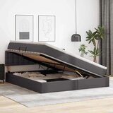  Krevet s od storage s madracem Siva 180 x 200 cm Lažna koža | shoptok.hr
