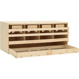  Gnijezdo za nesilice s 4 odjeljka 106x40x45 cm masivna borovina | shoptok.hr