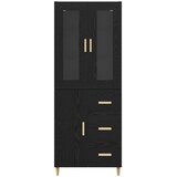  Highboard Crni hrast 34,5 x 34 x 180 cm Konstruirano drvo | shoptok.hr