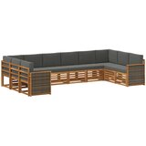  Set vanjskih sofa 7 kom. Prirodna i antracit | shoptok.hr