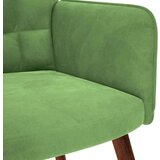 vidaXL Stol za sproščanje svetlo zelen žamet | Shoptok.si