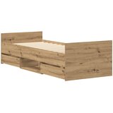  Okvir kreveta bez madraca boja hrasta artisan 90x190 cm | shoptok.hr