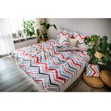 JAHU collections Plava/siva 3-dijelna posteljina za krevet za jednu osobu od pamučnog satena 140x200 cm Marina – | shoptok.hr