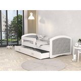  Dječji tapicirani krevet MEGI kristali - sivi - 180x80 cm | shoptok.hr