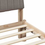  Krevetna konstrukcija Smeđa 200 x 200 cm Čvrsto borovo drvo | shoptok.hr