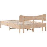 vidaXL Posteljni okvir brez vzmetnice 120x190 cm trdna borovina | Shoptok.si