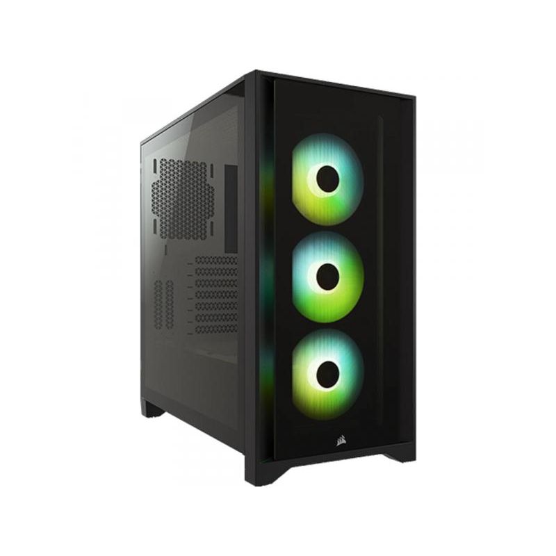 Corsair Kucište iCUE 4000X Mid-Tower/ATX/kaljeno staklo/bez napajanja/RGB/crna | ePonuda.com