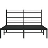 vidaXL Kovinski posteljni okvir z vzglavjem črn 150x200 cm | Shoptok.si