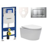 Geberit SIKOGES3W7 SAT Brevis wc školjka s kompletom Duofix 111.300.00.6 Sigma30 Cene