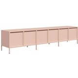 vidaXL TV omarica roza 202x39x43,5 cm hladno valjano jeklo | Shoptok.si