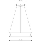  Deko-Light 342125 - LED prigušiva luster SCULPTORIS LED/27W/230V 4000K prečnik 60 cm | Eponuda.com