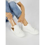 Shelvt White women's sports shoes with a teddy bear | shoptok.hr
