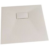 Sanotechnik kvadratna tuš kad s kanaleto smc, strukturirana bela, 90x90x2,6cm | Shoptok.si