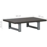 vidaXL Kopalniško pohištvo sive barve 60x40x16,3 cm | Shoptok.si