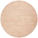  Okrugla stolna ploča Ø 80 x 4 cm netretirana masivna hrastovina | shoptok.hr