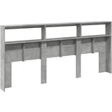 Ormarić za uzglavlje LED svjetlima boja betona 220x17x102 cm | shoptok.hr