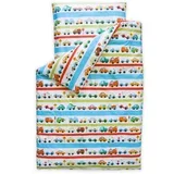 posteljina 140x100cm cars and stripes 7489