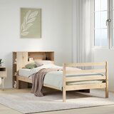 vidaXL Krevet s regalom za knjige bez madraca 90x200 cm od borovine | shoptok.hr