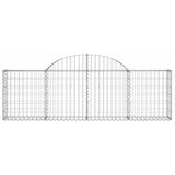  Gabionska košara s lukom 200 x 30 x 60/80 cm pocinčano željezo | shoptok.hr