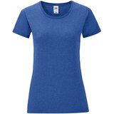 Fruit Of The Loom Blue Iconic women's t-shirt in combed cotton | Shoptok.si