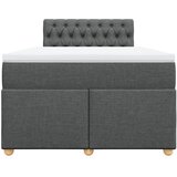  Krevet s oprugama i madracem tamnosivi 120 x 200 cm od tkanine | shoptok.hr