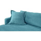P & B KOTNA SEDEŽNA GARNITURA, rebrasti žamet svetlo modra | Shoptok.si