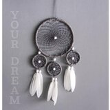 RAYHER Set za izd. lovilca sanj, sivo bel 17x33 cm, (20615022) | Shoptok.si