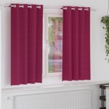 vidaXL Zavjese sa zavjesama 2 pcs Svijetlo siva 175 x 140 cm Poliester | shoptok.hr