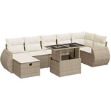 vidaXL 8-dijelni set vrtnih sofa od poliratana s jastucima bež | shoptok.hr