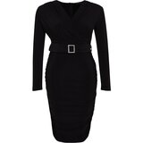 Trendyol Curve Plus Size Dress - Black - Bodycon | shoptok.hr