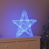  3D Zvijezda s 50 LED svjetlima Plava 55 x 53.5 x 10 cm Akril | shoptok.hr