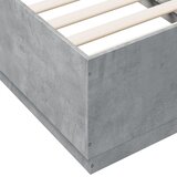  Okvir kreveta boja betona 90 x 190 cm od konstruiranog drva | shoptok.hr