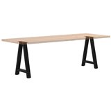  Noge za blagovaonski stol A-oblika 2 kom Crne 60 x (72-73) cm Čelik | shoptok.hr