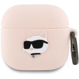 Karl Lagerfeld ETUI SILIKONSKI OVITEK ZA AIRPODS 4 ROZA 3D CHOUPETTE, (21974966) | Shoptok.si