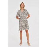 Marisse Patterned Olive Dress Cene
