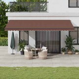 Tenda na automatsko uvlačenje smeđa 600 x 350 cm | shoptok.hr