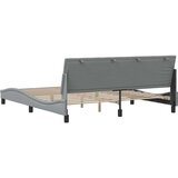 vidaXL Posteljni okvir brez vzmetnice svetlo siv 180x200 cm tkanina | Shoptok.si