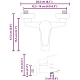 Tuš Mešalna pipa za tuš Krom G 1 / 2 palca, (5000208331) | Shoptok.si