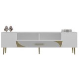 Hanah home tv polica Dekop2 white gold