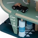 Classic World drvena garaža na 3 razine s dizalom, helikopterom i autopraonicom | shoptok.hr