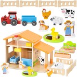 Viga drvena farma s traktorom i figuricama, 21 dio | shoptok.hr
