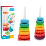  Senzorna piramida za igru sa rotirajućim prstenovima - šareni | shoptok.hr